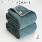 ふるさと納税 今治市 (今治タオル)今治ベーシックタオル ミニバスタオル 2枚セット グリーン【I002120MBT2G】