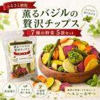 薫るバジルの贅沢チップス 7種の野菜100g5袋セット