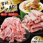 豚肉 小分け 豚バラ スライス 切り落とし 計2.4kg