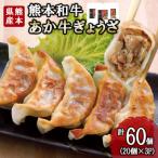 熊本和牛あか牛 ぎょうざ 計60個セット