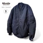 005-111 Revolla 中綿入り袖リブプリントMA-1ジャケット