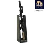 WOOD WORKS ライフルスタンド 3丁掛+マガジンラックセット