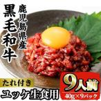i1211-A 産黒毛和牛ユッケ9人前 40g×9P