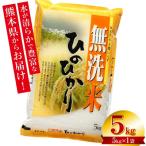 ショッピングふるさと納税 無洗米 ふるさと納税 八代市 【令和7年産】 熊本県産 無洗米 ひのひかり 5kg (5kg×1袋) 【八代食糧】