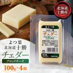 よつ葉 十勝 チェダー ブロックチーズ 100g×4個