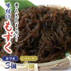味付けもずくセット カツオ風味×3P シークヮーサー味×3P