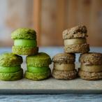 茶バターサンド6個セット 抹茶 焙じ茶 各3個