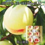 岡山白桃6玉 1玉250g以上 化粧箱入り