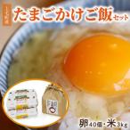 産のたまごかけご飯セット 卵40個 米3kg