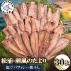 松浦 潮風のたより 塩サバフィレ一夜干し30枚入り