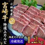A5等級宮崎牛特選上赤身焼肉 1.2kg