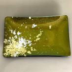 角小皿 マジョ 金箔 グリーン