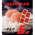 博多まるきた水産 無着色辛子明太子一本物5kg 1kg×5