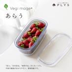 グレー ベジマジあらうスリム 野菜保存容器