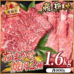 飛騨牛 おまかせ焼肉2種セット約1.6kg