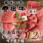 訳あり おおいた豊後牛赤身霜降りしゃぶしゃぶすき焼き用