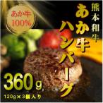 熊本和牛あか牛ハンバーグ3個セット あか牛ハンバーグ120g×…