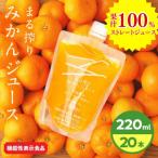 果汁 100% まる搾り みかん ジュース 220ml×20本