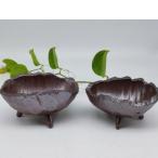 備前焼三足小鉢2個セット 登り窯