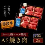 常陸牛A5 焼肉 2種食べ比べ エール 1×2箱
