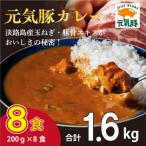 元気豚 レトルトポークカレー 8食セット 200g×8袋