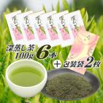 摘みたて 深蒸し茶100g×6本 包装袋2枚セット