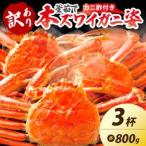 訳あり 釜茹で 特大本ずわいがに姿 800g×3杯