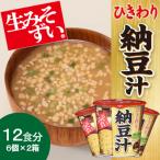 カップ生みそずい ひきわり納豆汁15.5g×6個×2箱