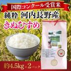 国際コンクール受賞米 純粋 河内長野産 約9.0kg