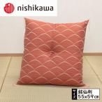 座ぶとん露芝 銘仙判 レッド
