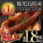 ふるさと納税 曽於市 鹿児島県産うなぎ蒲焼きざみセット<極上>(160〜236g×7尾 きざみ鰻50g×10袋 タレ・