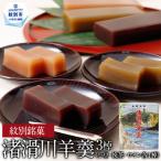 18-187 紋別銘菓 渚滑川羊羹 3棹 小豆