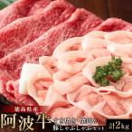 阿波牛すき焼き 焼肉&amp;豚しゃぶしゃぶセット 計2kg