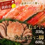 ふるさと納税 釧路市 【蟹のゴールデンコンビ!】ボイル毛ガニ350g×1尾&タラバカニ脚600g かに F4F-5340