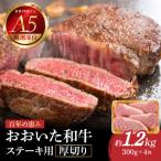百年の恵み おおいた和牛A5 ステーキ用厚切り 約1.2kg