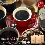 ふるさと納税 関市 【定期便】カフェ・アダチ コーヒー豆 (200g×12ヶ月) 毎月違う豆が届く