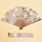 fan fun扇子 大サイズ:山吹茶