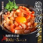 ふるさと納税 南幌町 北海道 ことぶきや 漁師飯パック(海鮮丼の素 5パック)