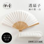 透扇子 麻の葉柄 白糸 シリーズ 白生地の老舗が贈る扇子