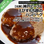 神戸ビーフハンバーグとえびすもち豚ハンバーグ