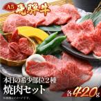 飛騨牛 本日の希少部位2種焼肉セット 各420g
