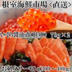 ふるさと納税 根室市 ＜12/10まで年内配送＞いくら醤油漬け70g×2P・トラウトサーモン(背)1本 A-11209