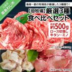 ふるさと納税 南あわじ市 【垣牧場】厳選3種食べ比べセット(ロース切落し、牛タン、ミノ)
