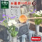 お墓参り代行D 墓石掃除を含む2.0時間程度×2回