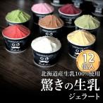 ふるさと納税 新ひだか町 北海道産 生乳 ジェラート アイス 12個入り ジェラートセット