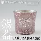 D5-026 薩摩錫器 桜島タンブラー SAKURAJIMA