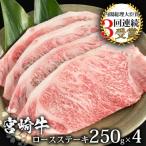 受賞歴多数 宮崎牛 ロースステーキ 250g×4