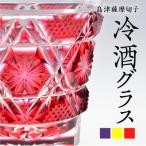 島津薩摩切子 冷酒グラス cut01 島津紫