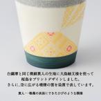 白紬もん桜島デザインカップL 2個セット