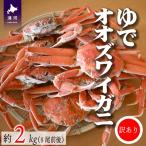 ふるさと納税 浦河町 訳あり ゆでオオズワイガニ約2kg(8尾前後入)[02-1306]